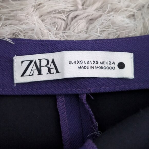 Zara long sleeve purple crop top - Picture 6 of 6